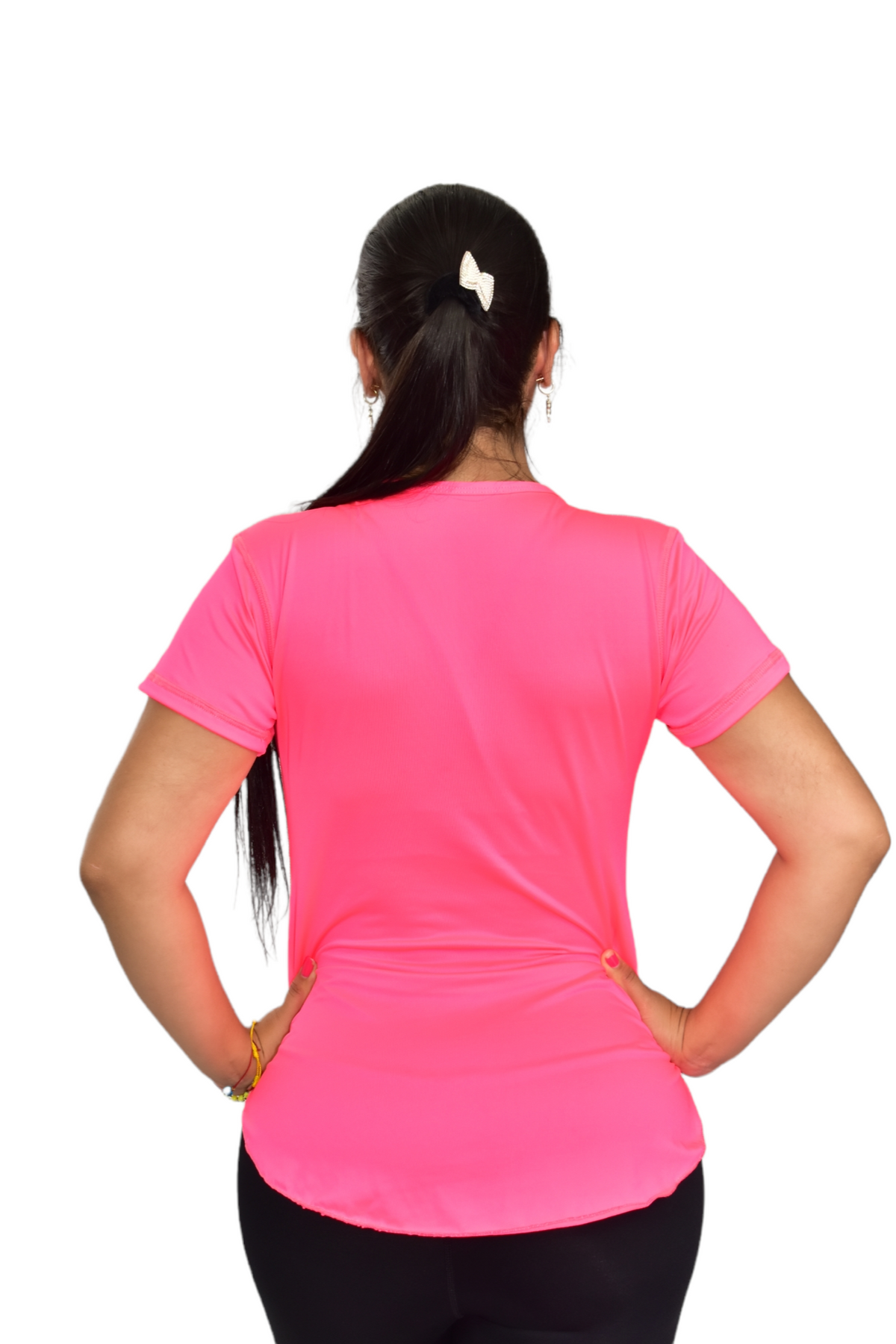 CAMISETA MANGA CORTA LICRADA FUCSIA OVERSILVER®