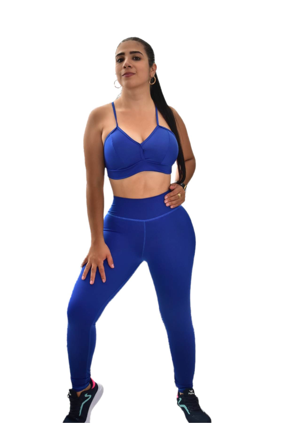 LEGGINS SET 2 PIEZAS NEWGYM AZUL REY oversilvercolombia