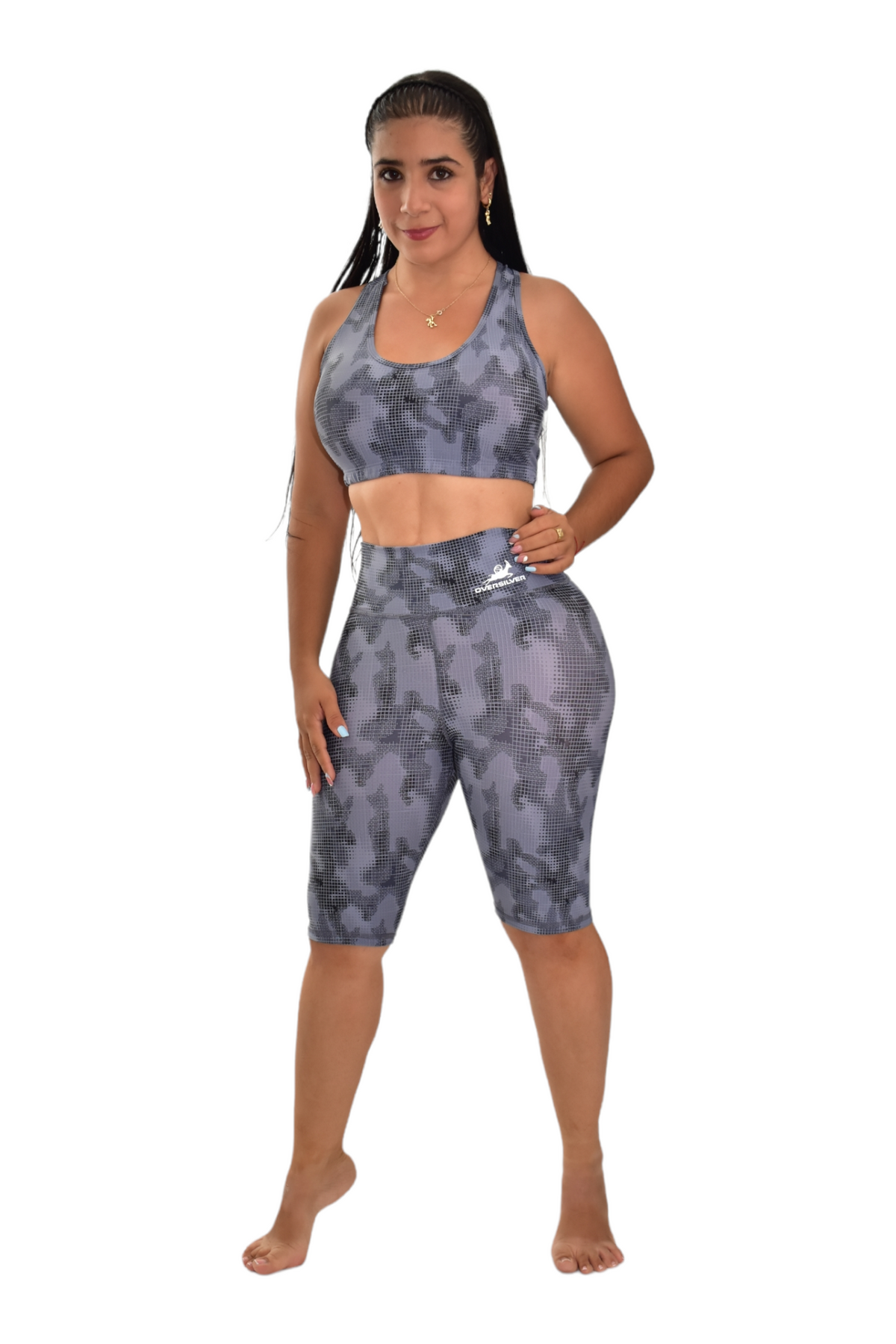 BIKER SET 2 PIEZAS PREMIUMTEX GRIS MILITAR CUADRO oversilvercolombia