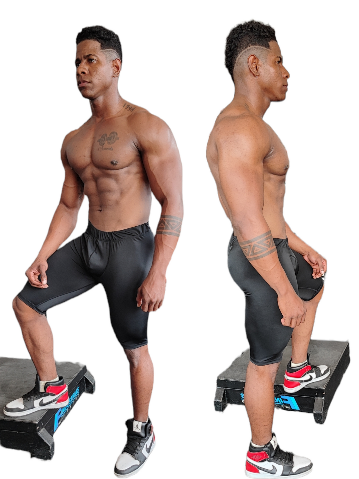 BIKER DE HOMBRE DEPORTIVA COLOR NEGRO OVERSILVER®
