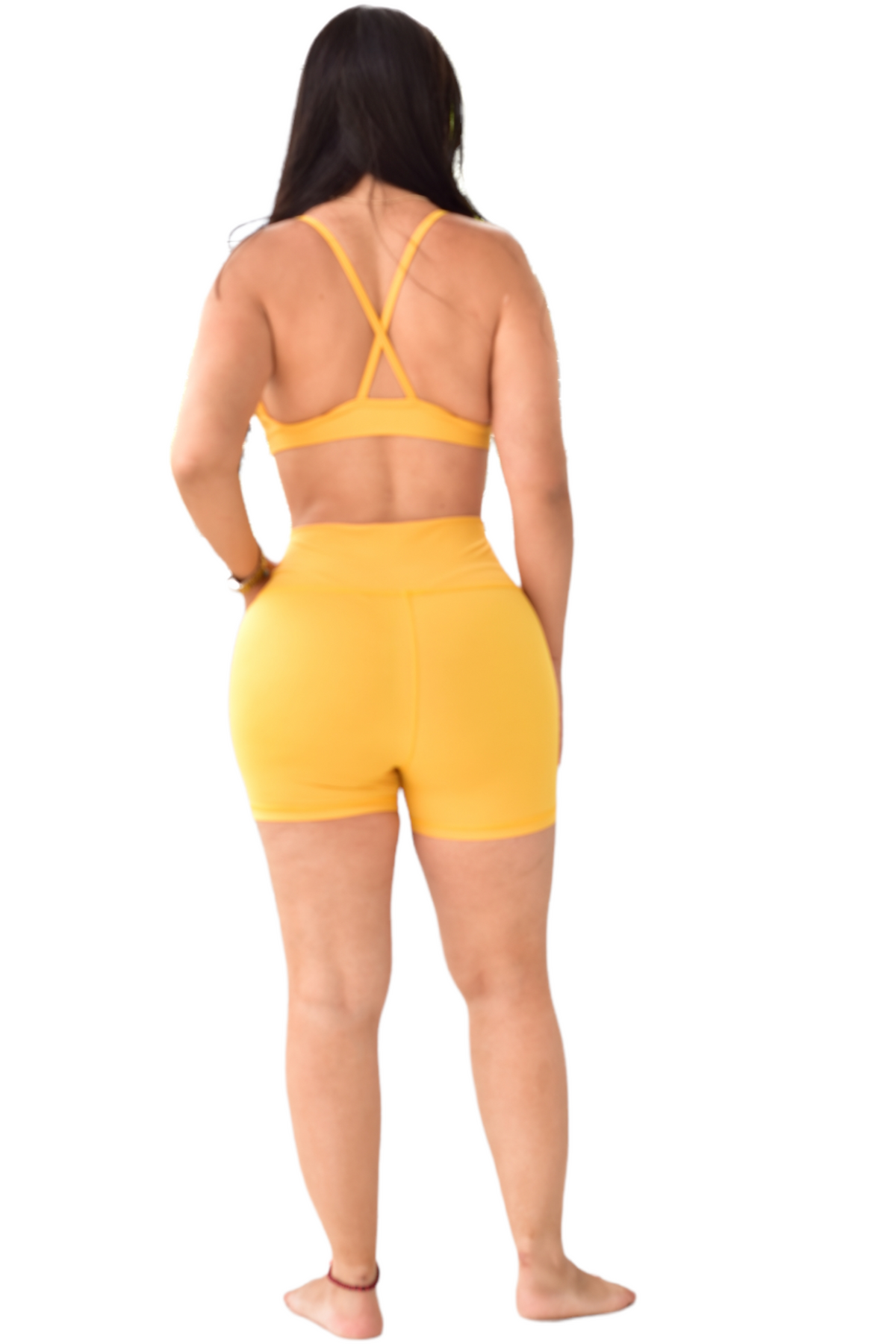 SHORT SET 2 PIEZAS PREMIUMTEX MOSTAZA