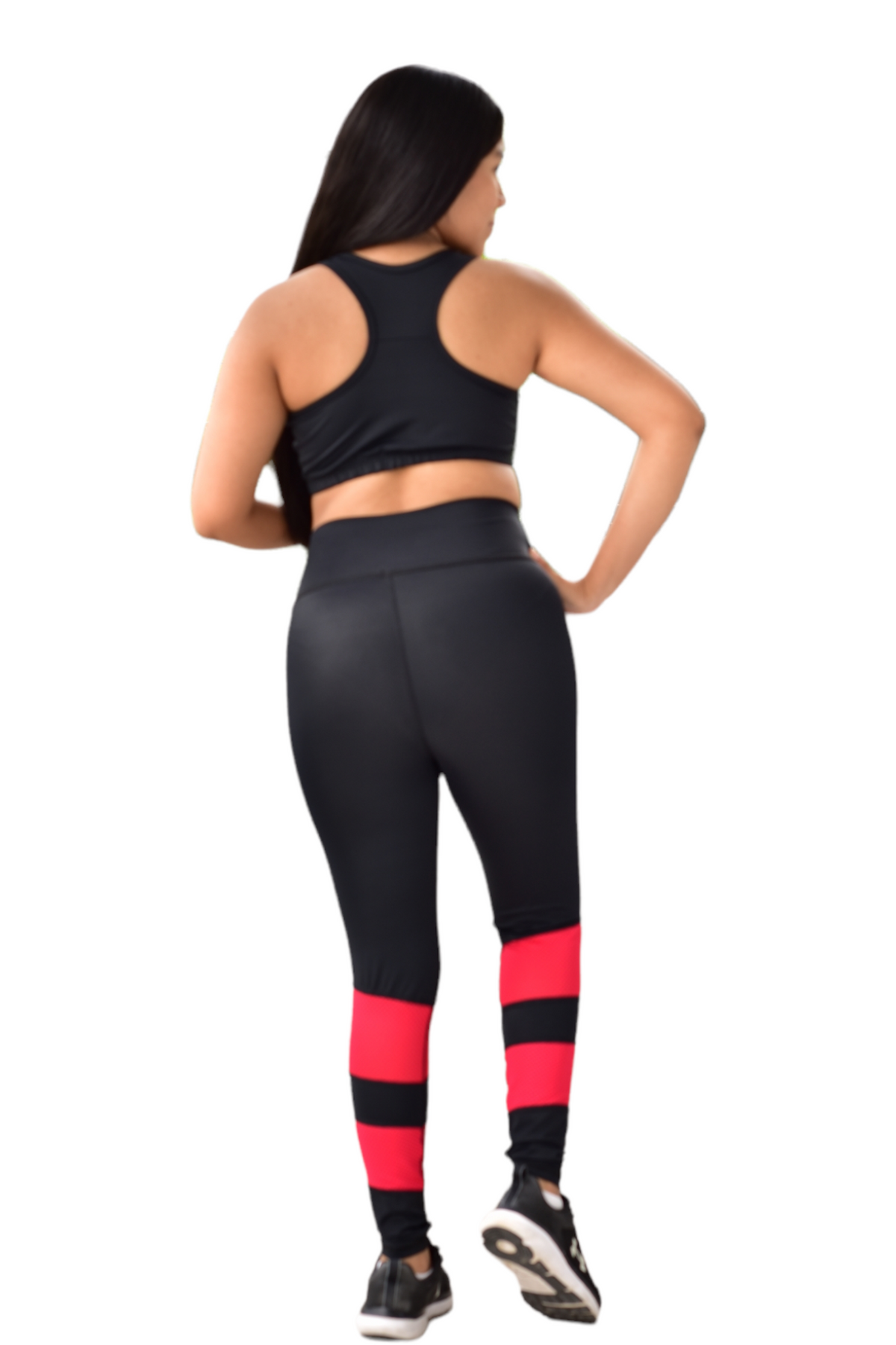 LEGGINS COMBINADA SET 2 PIEZAS PREMIUMTEX NEGRO