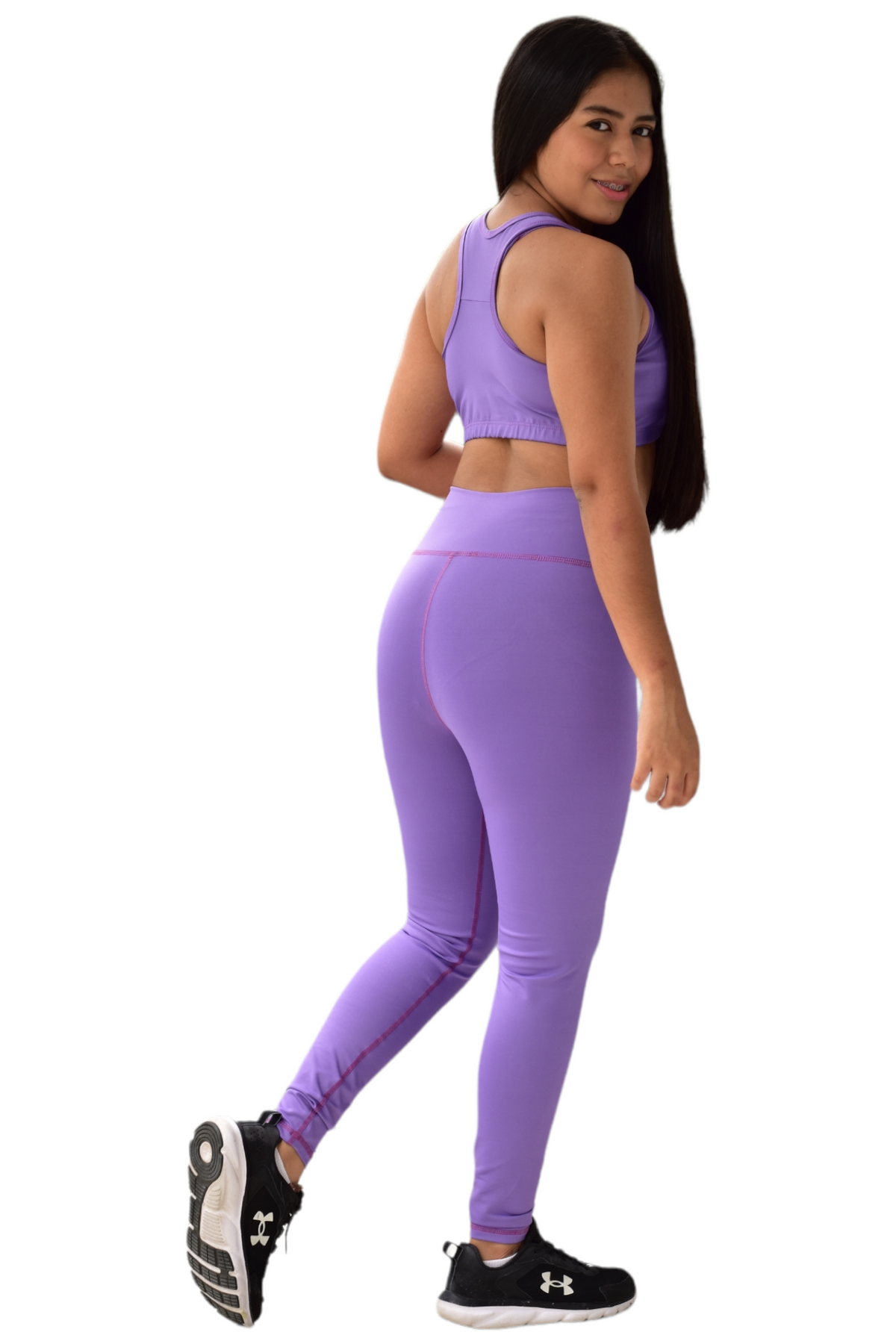 LEGGINS  SET 2 PIEZAS SUPLEX MORADO CLARO
