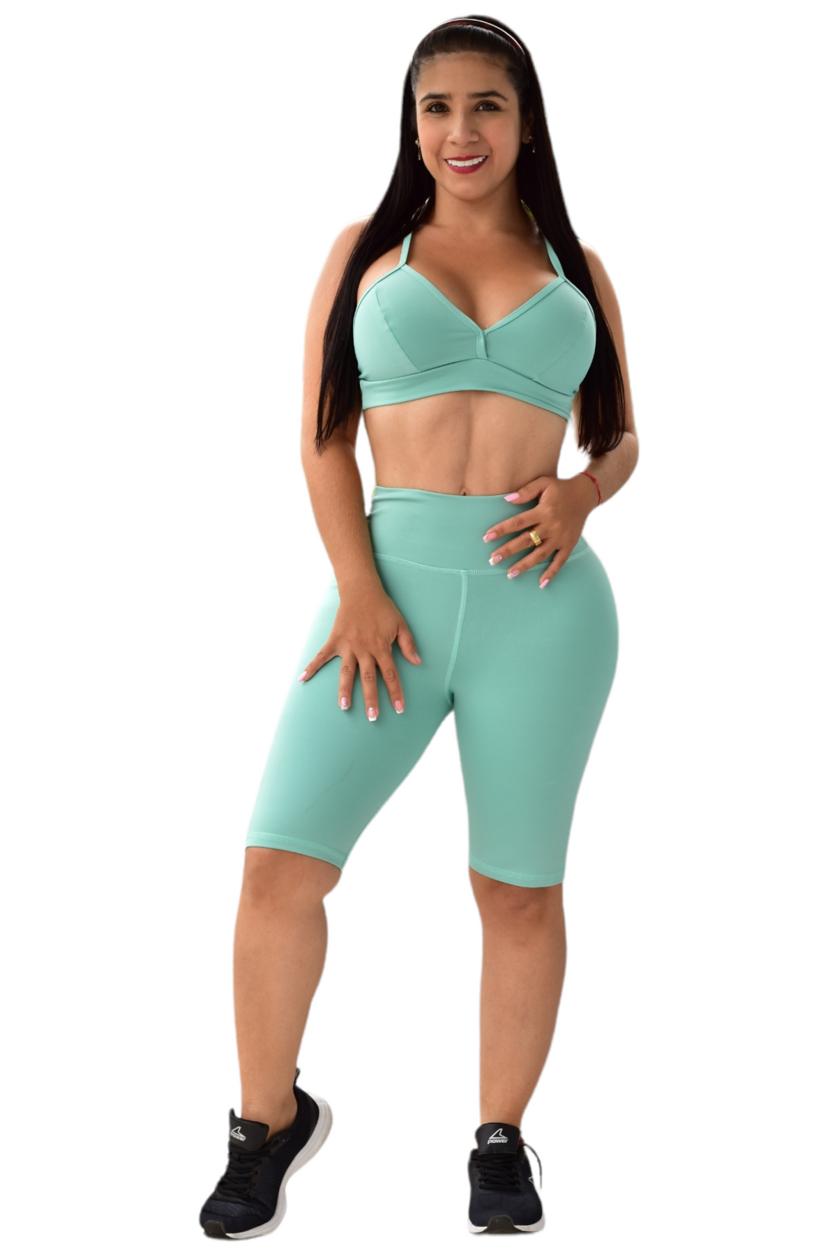BIKER SET 2 PIEZAS SUPLEX VERDE MENTA