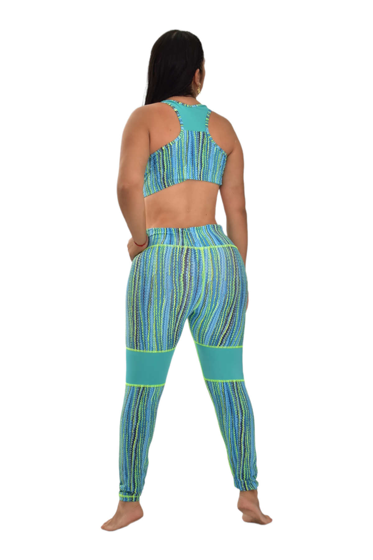 LEGGINS COMBINADO SET 2 PIEZAS PREMIUMTEX VERDE ESCAMA oversilvercolombia