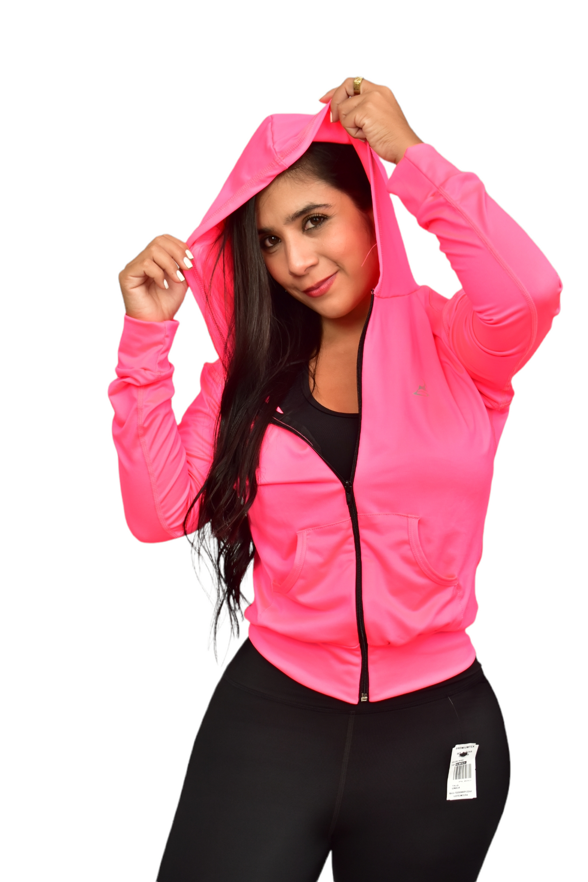 CHAQUETA DEPORTIVA DAMA LICRADA FUCSIA OVERSILVER®