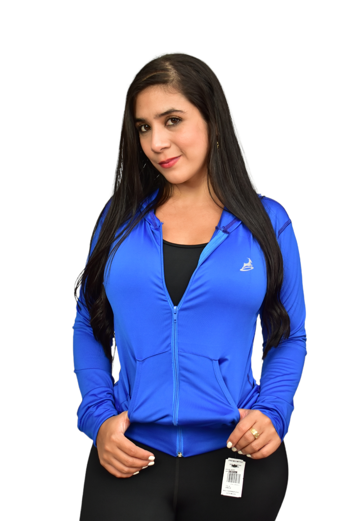 CHAQUETA DEPORTIVA DAMA LICRADA AZUL REY OVERSILVER®
