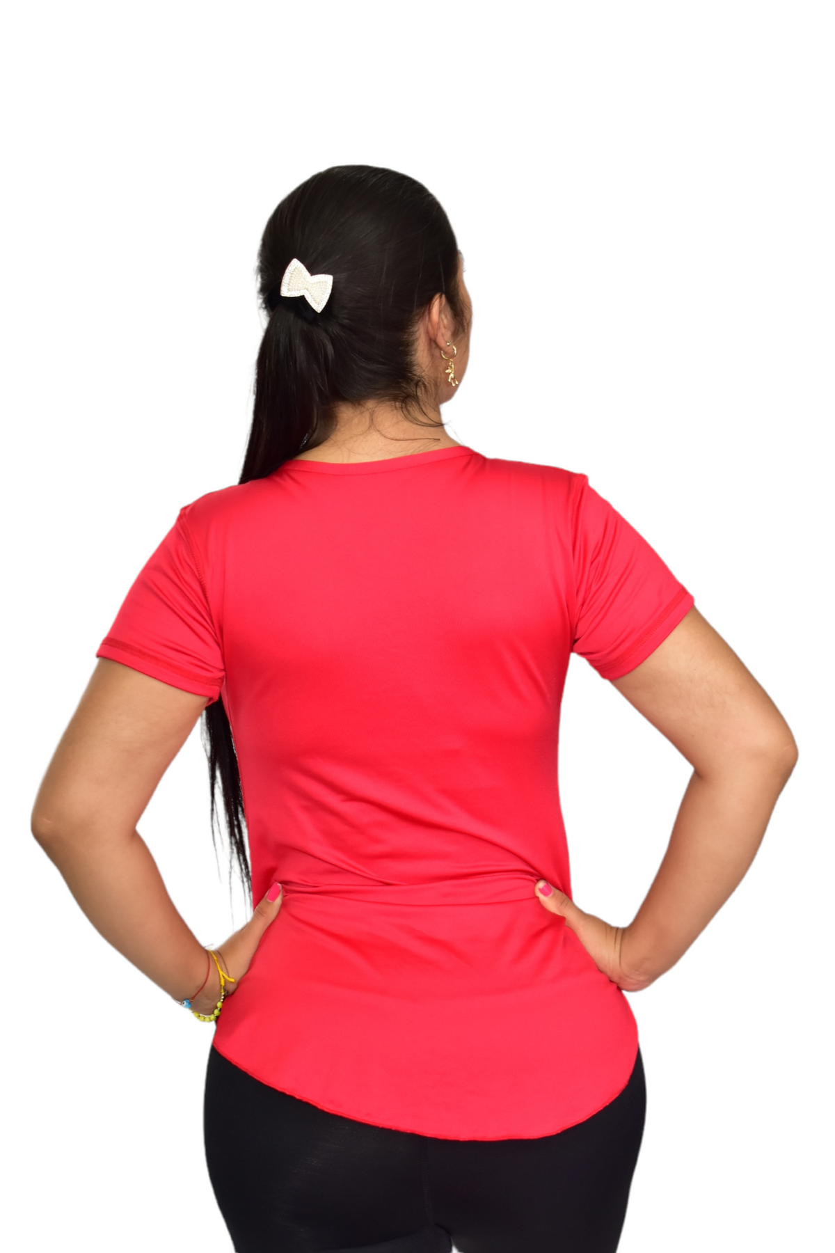CAMISETA MANGA CORTA LICRADA ROJO OVERSILVER®