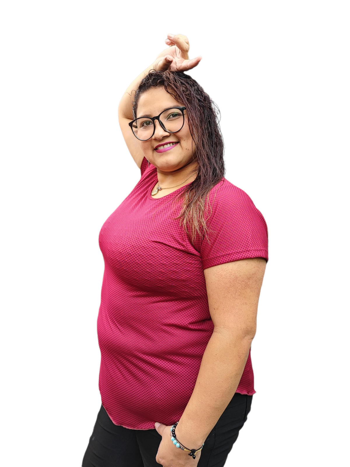 CAMISETA MANGA CORTA MALLA TALLA PLUS OVERSILVER®