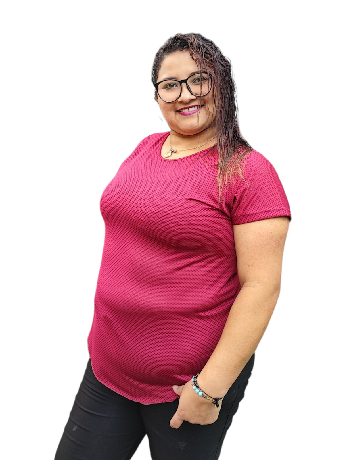 CAMISETA MANGA CORTA MALLA TALLA PLUS OVERSILVER®