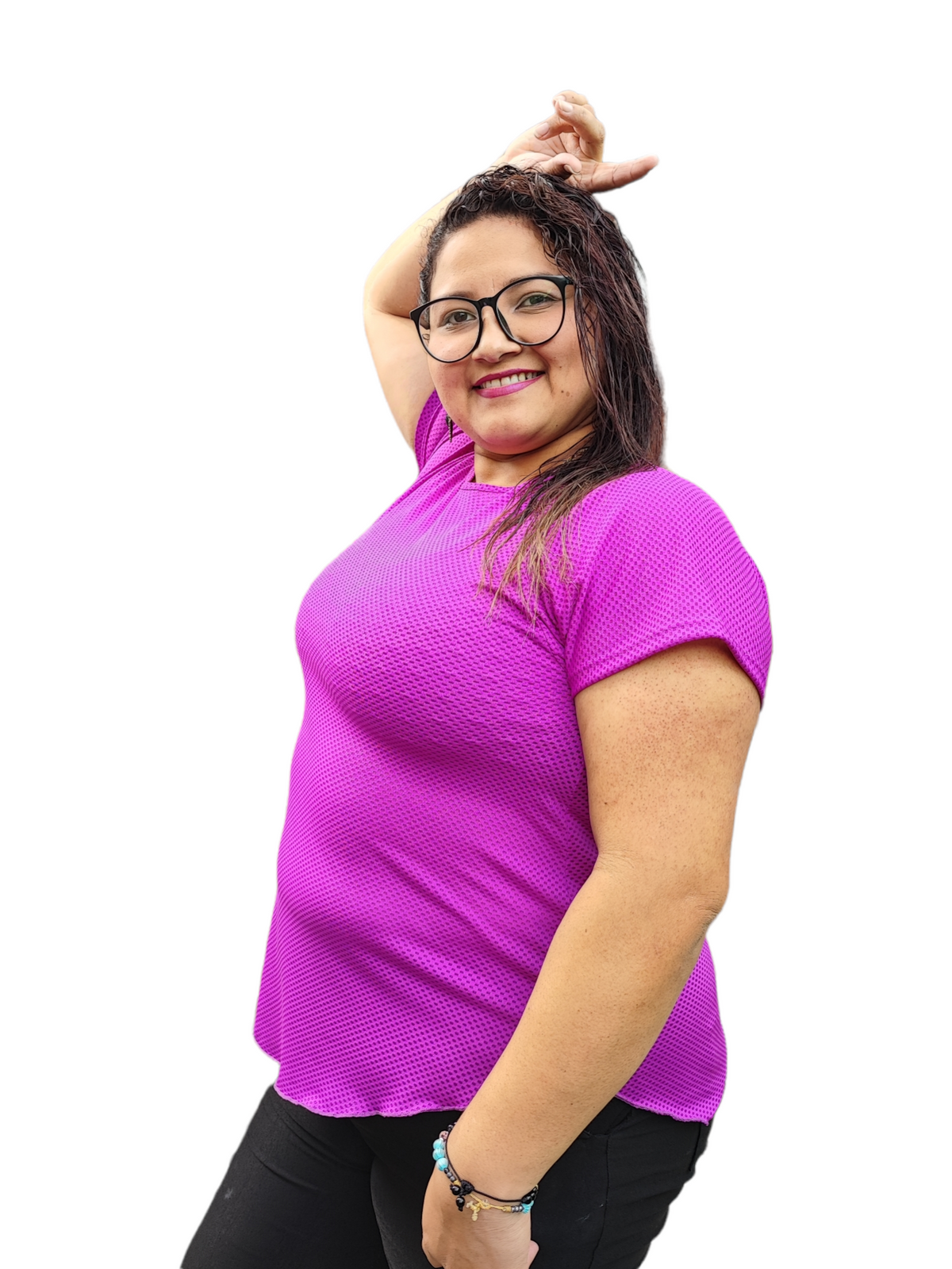 CAMISETA MANGA CORTA MALLA TALLA PLUS OVERSILVER®