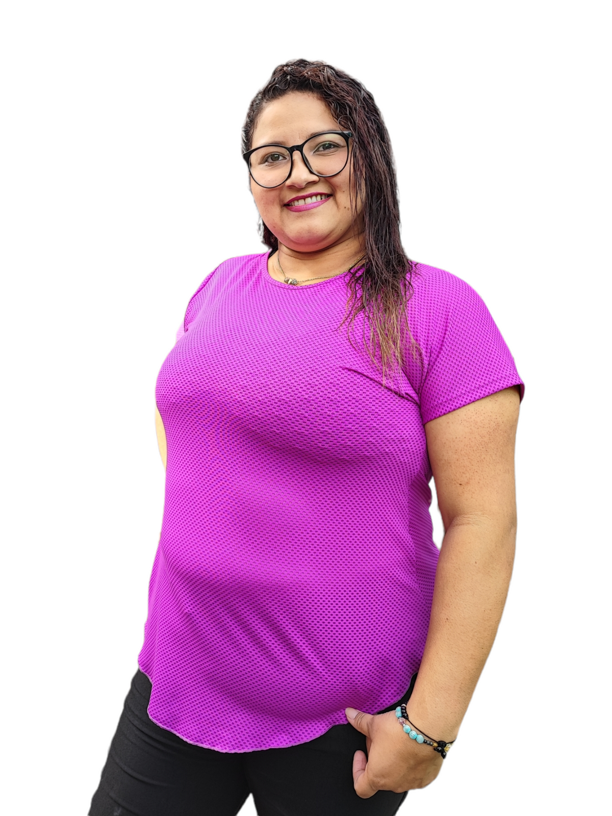 CAMISETA MANGA CORTA MALLA TALLA PLUS OVERSILVER®
