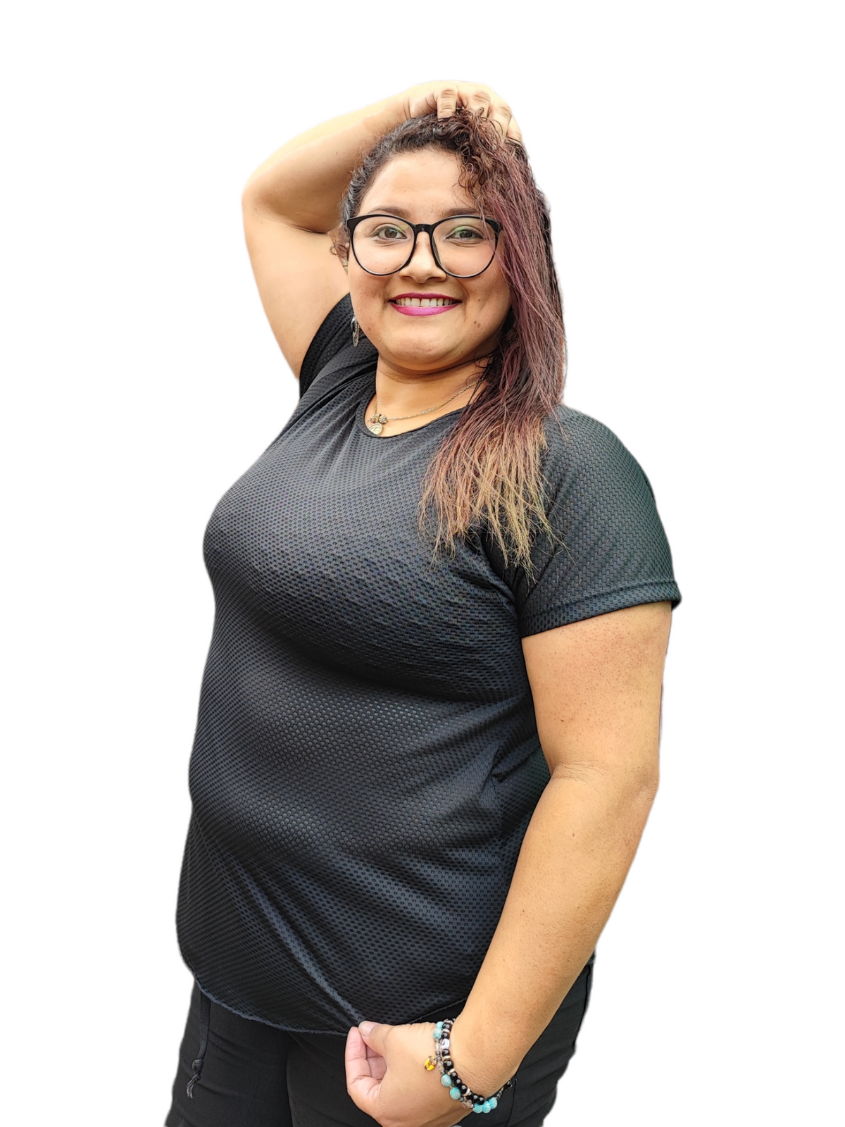CAMISETA MANGA CORTA MALLA TALLA PLUS OVERSILVER®