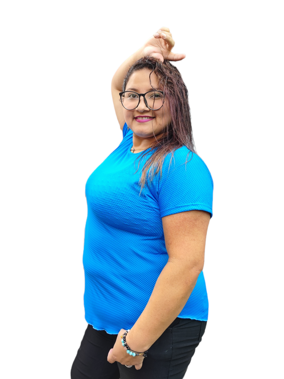 CAMISETA MANGA CORTA MALLA TALLA PLUS OVERSILVER®