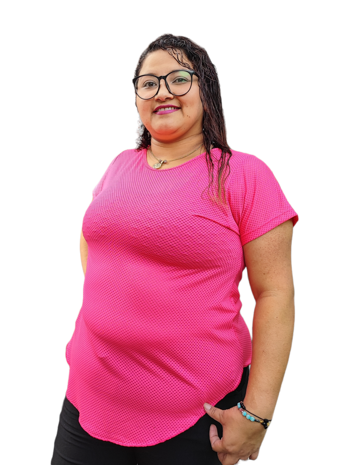 CAMISETA MANGA CORTA MALLA TALLA PLUS OVERSILVER®