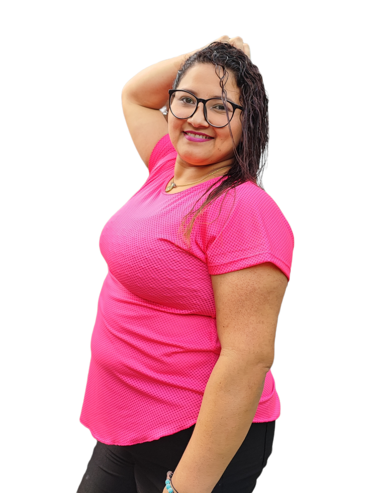 CAMISETA MANGA CORTA MALLA TALLA PLUS OVERSILVER®