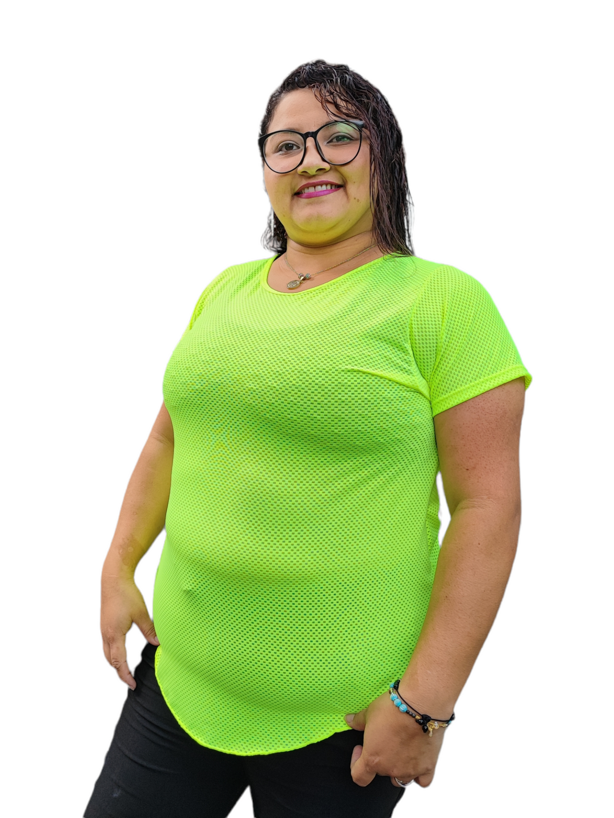 CAMISETA MANGA CORTA MALLA TALLA PLUS OVERSILVER®
