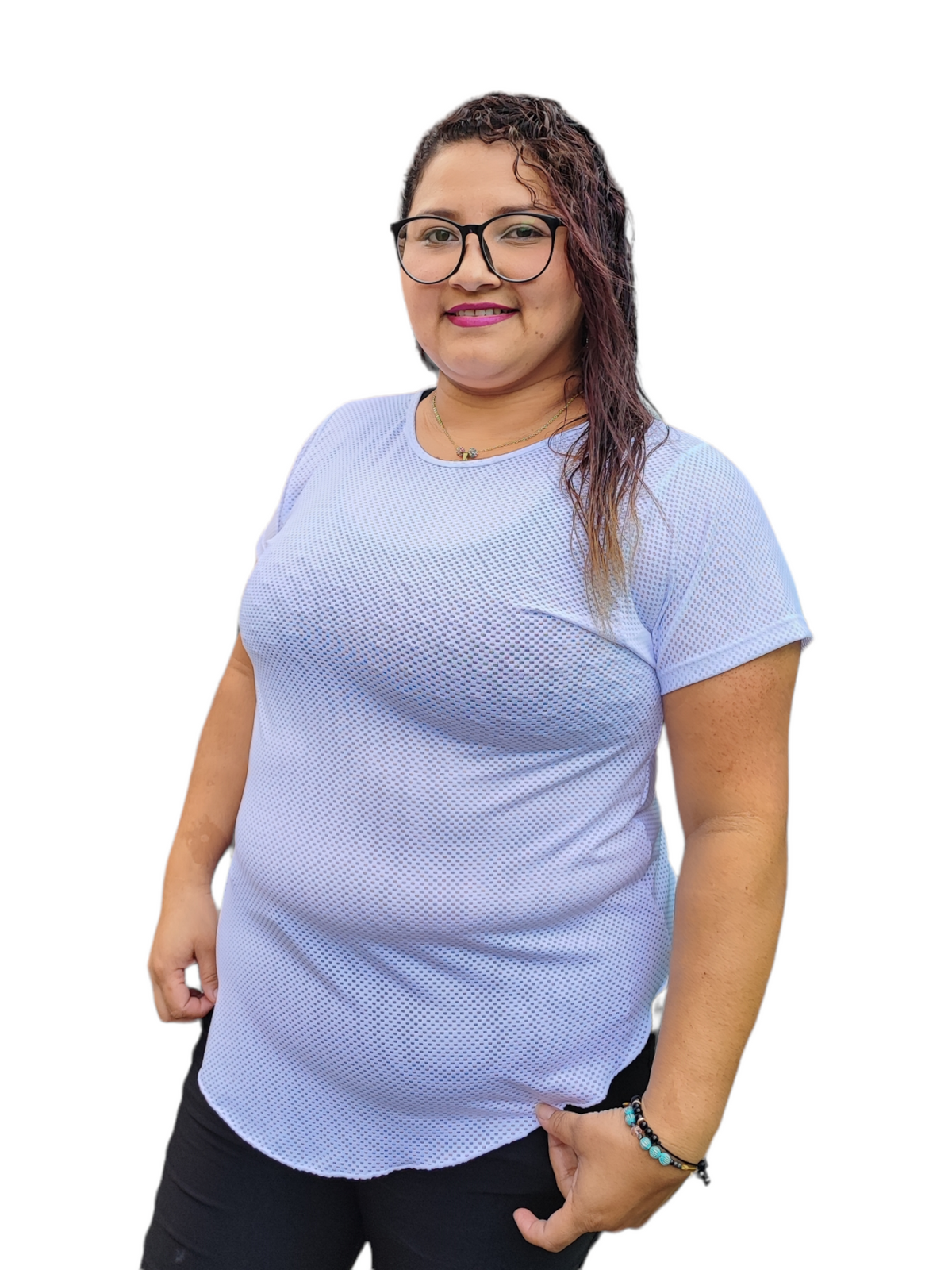CAMISETA MANGA CORTA MALLA TALLA PLUS OVERSILVER®