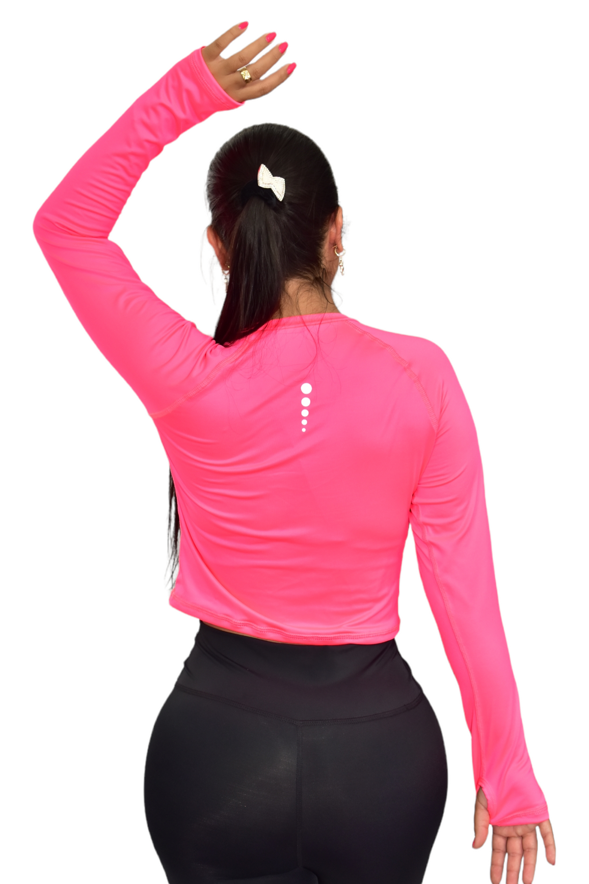 CAMISETA MANGA RANGLA LICRADA FUCSIA OVERSILVER®