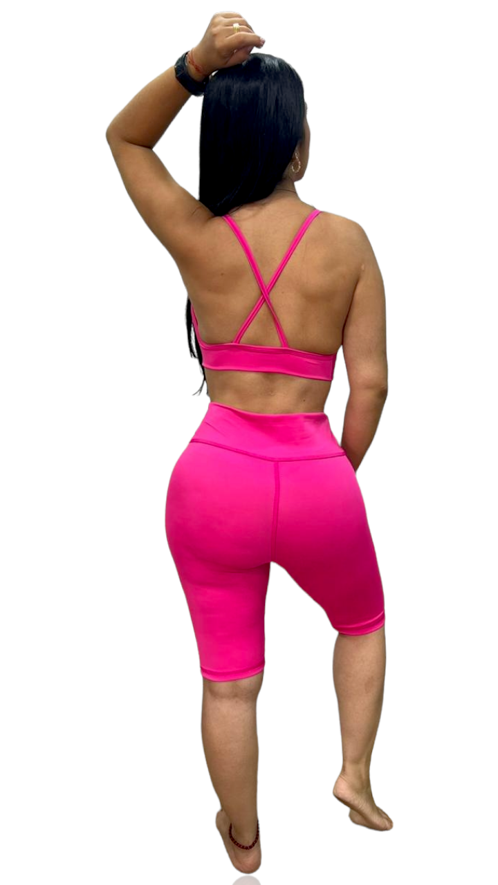 BIKER SET 2 PIEZAS NEWGYM FUCSIA oversilvercolombia