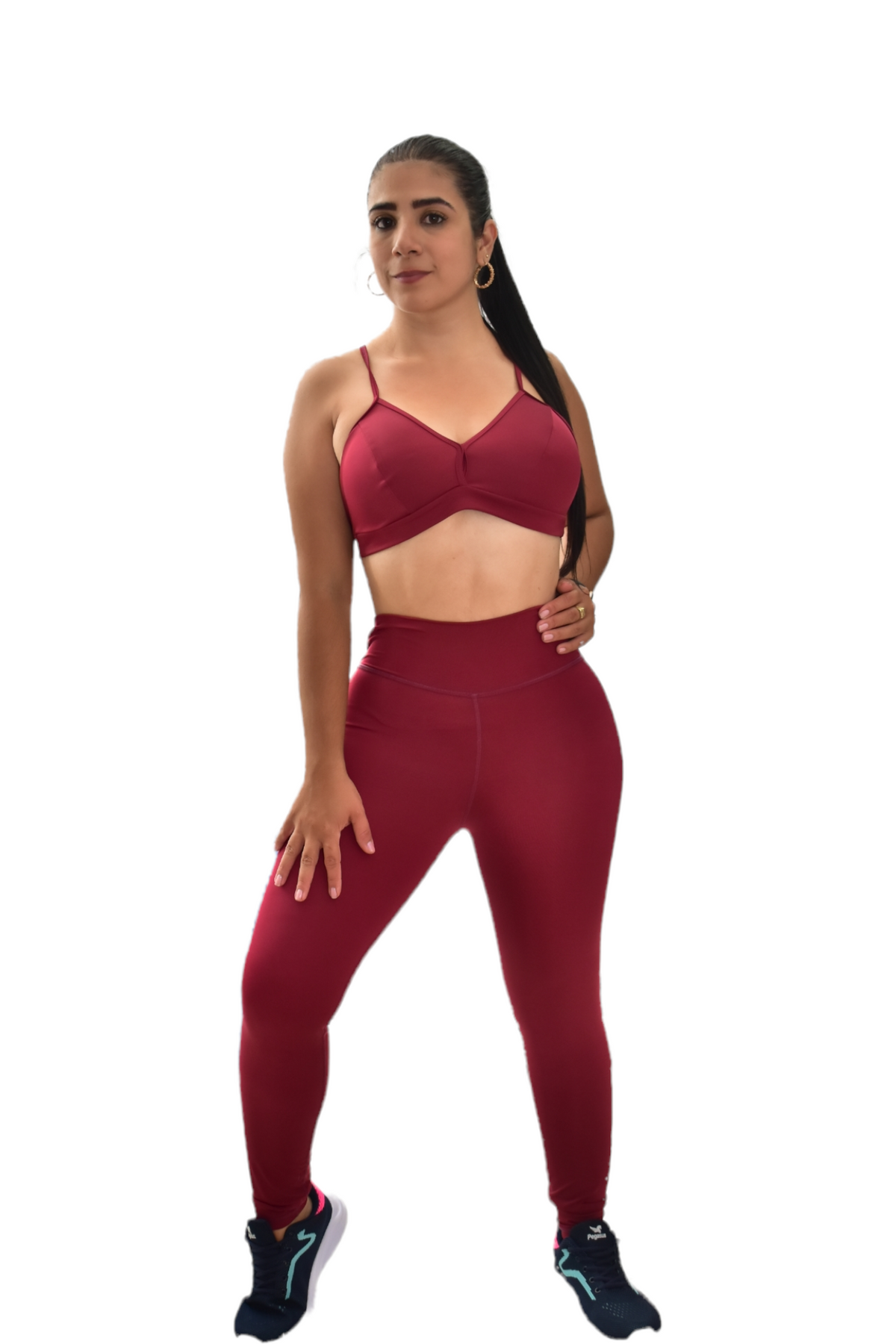 LICRA SET 2 PIEZAS NEWGYM VINOTINTO oversilvercolombia