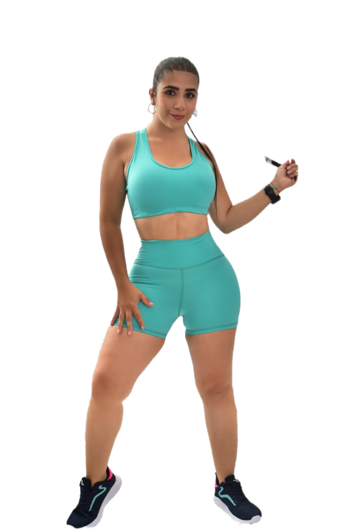 SHORT SET 2 PIEZAS NEWGYM VERDE MENTA oversilvercolombia