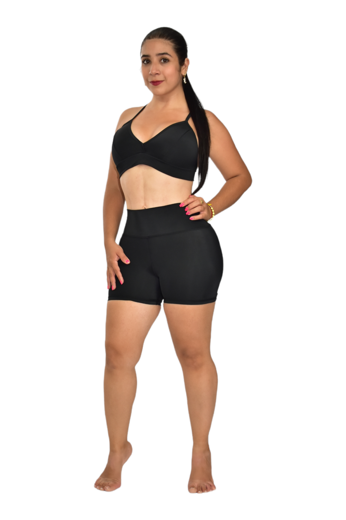 SHORT SET 2 PIEZAS NEWGYM NEGRO oversilvercolombia