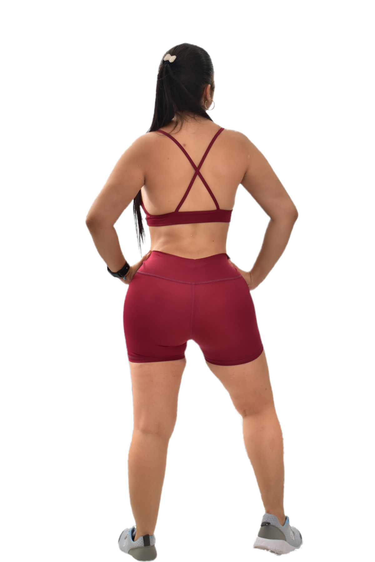 SHORT SET 2 PIEZAS NEWGYM VINOTINTO oversilvercolombia