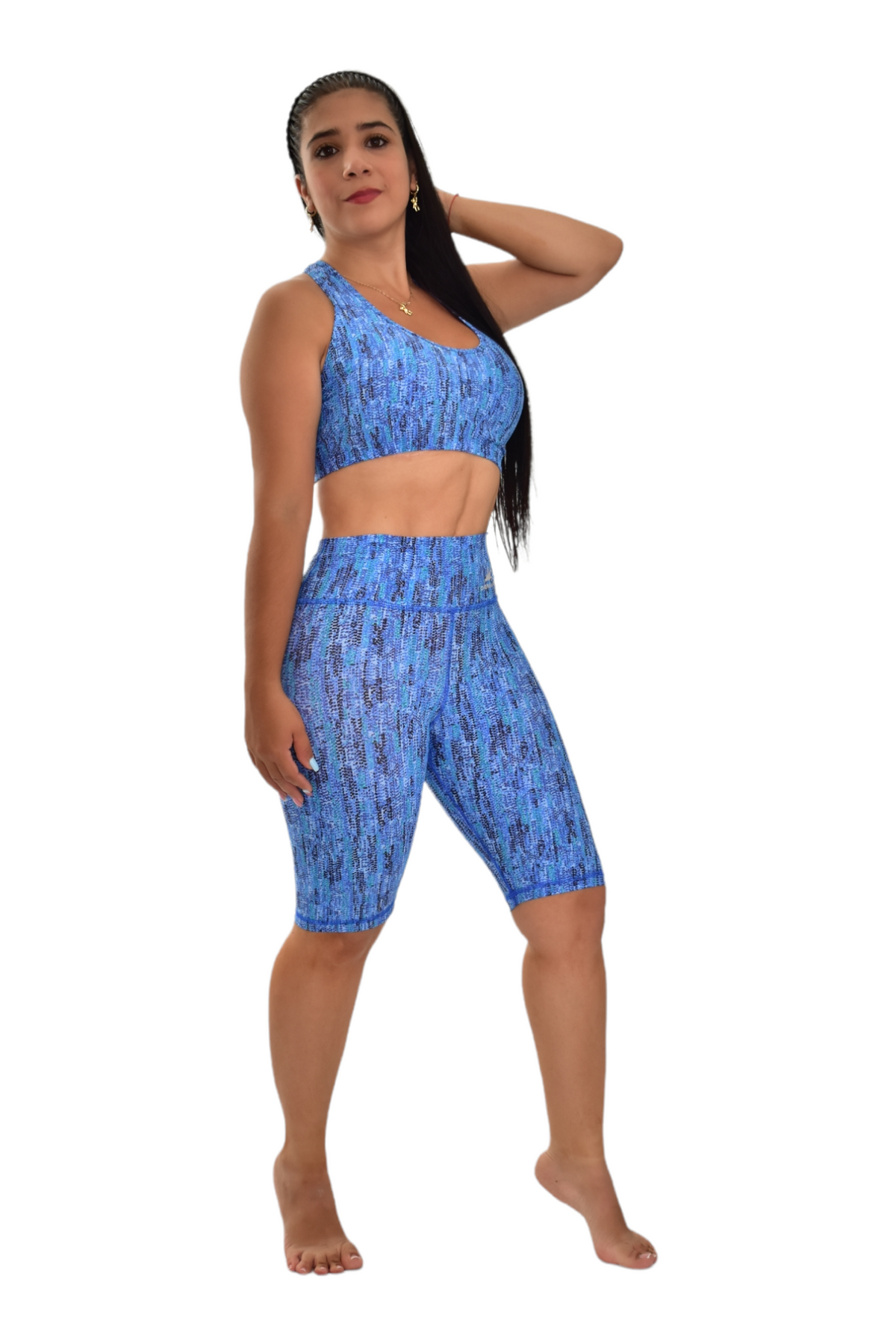 BIKER SET 2 PIEZAS PREMIUMTEX AZUL CUADRO oversilvercolombia
