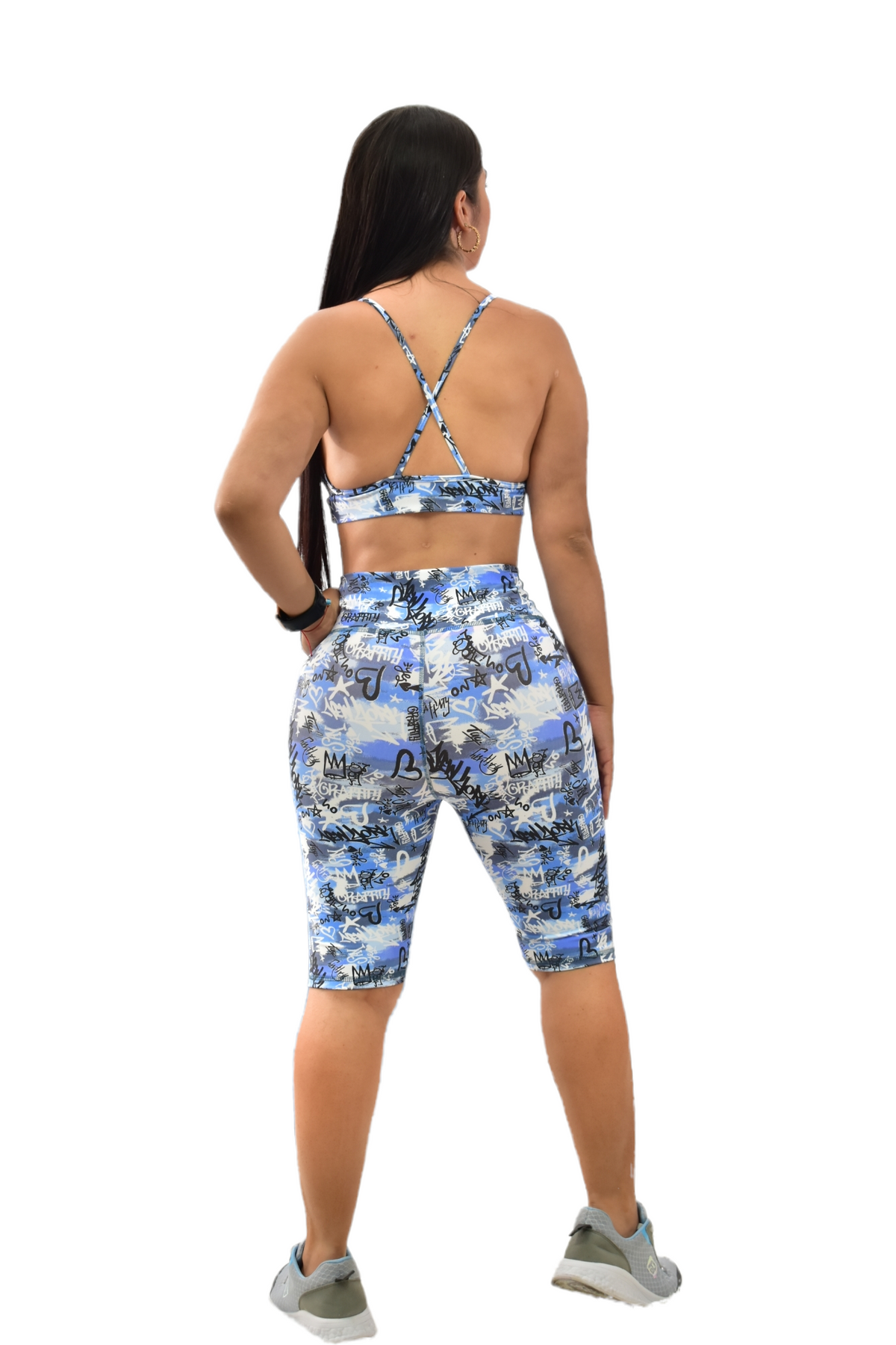 BIKER SET 2 PIEZAS PREMIUMTEX AZUL LETRAS oversilvercolombia