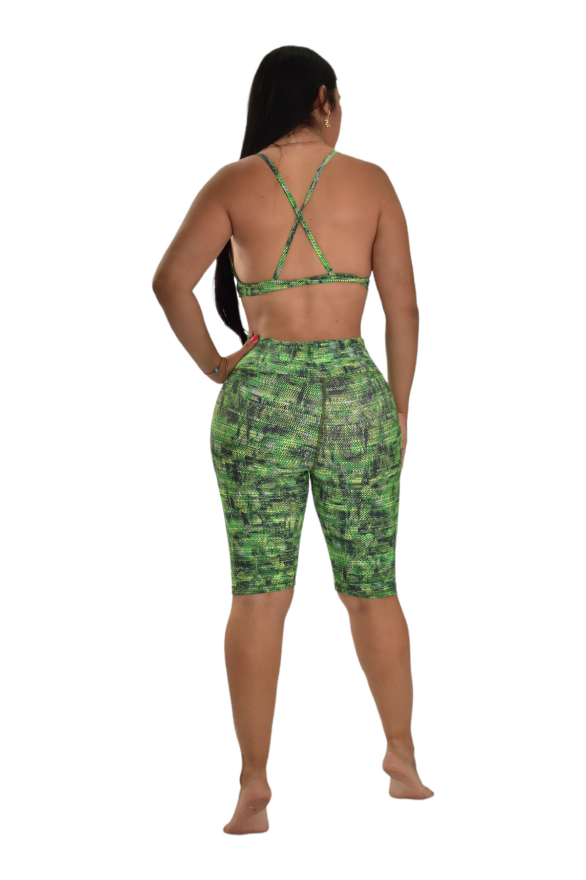 BIKER SET 2 PIEZAS PREMIUMTEX VERDE TRIANGULO oversilvercolombia
