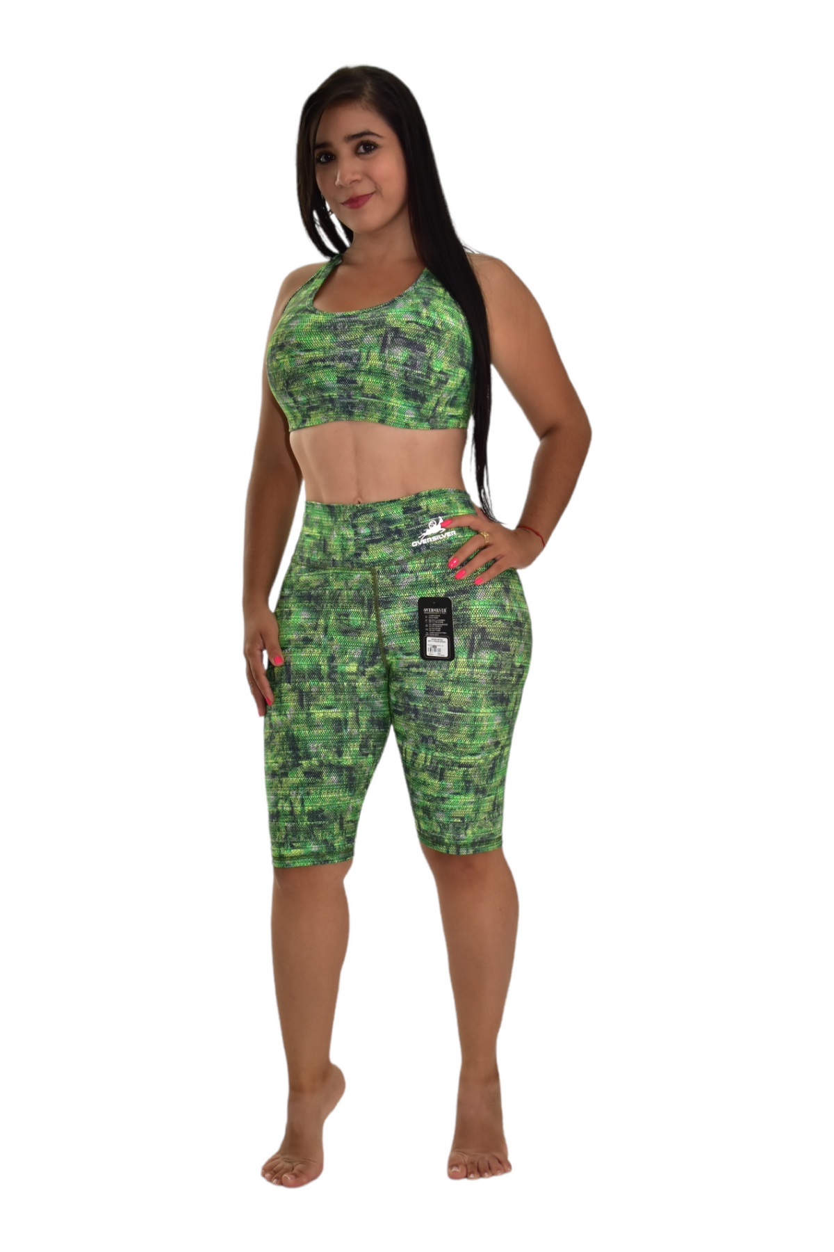 BIKER SET 2 PIEZAS PREMIUMTEX VERDE TRIANGULO oversilvercolombia