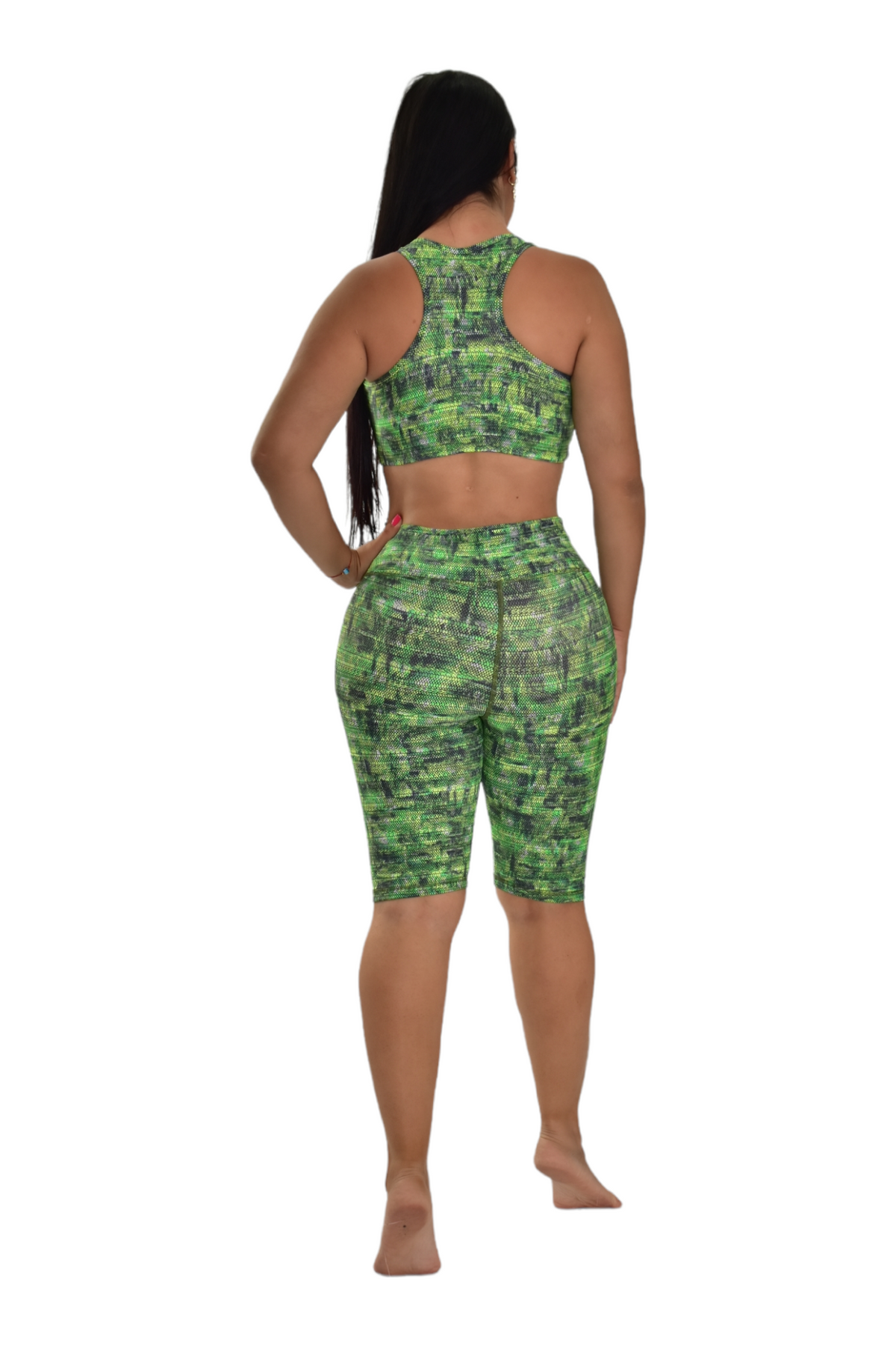 BIKER SET 2 PIEZAS PREMIUMTEX VERDE TRIANGULO oversilvercolombia