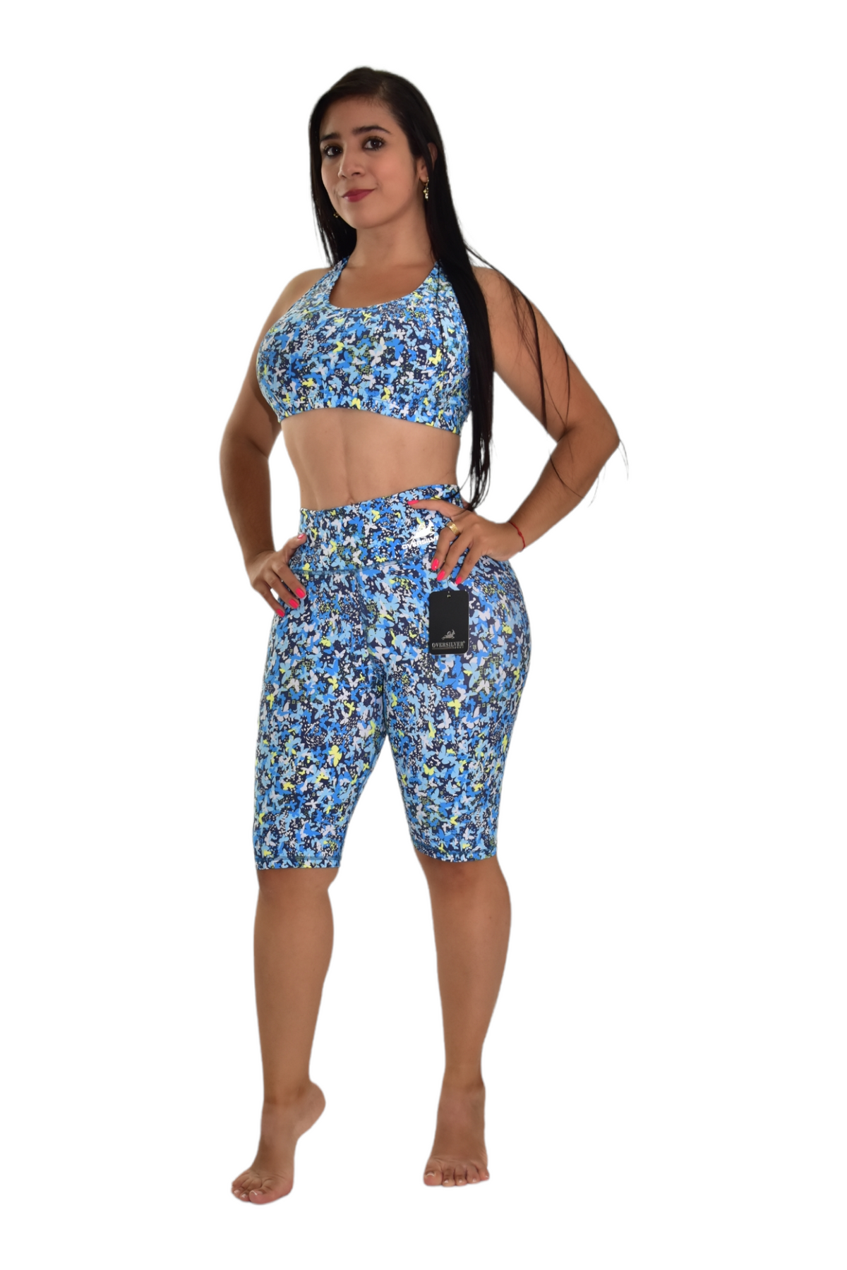 BIKER SET 2 PIEZAS PREMIUMTEX AZUL MARIPOSA oversilvercolombia
