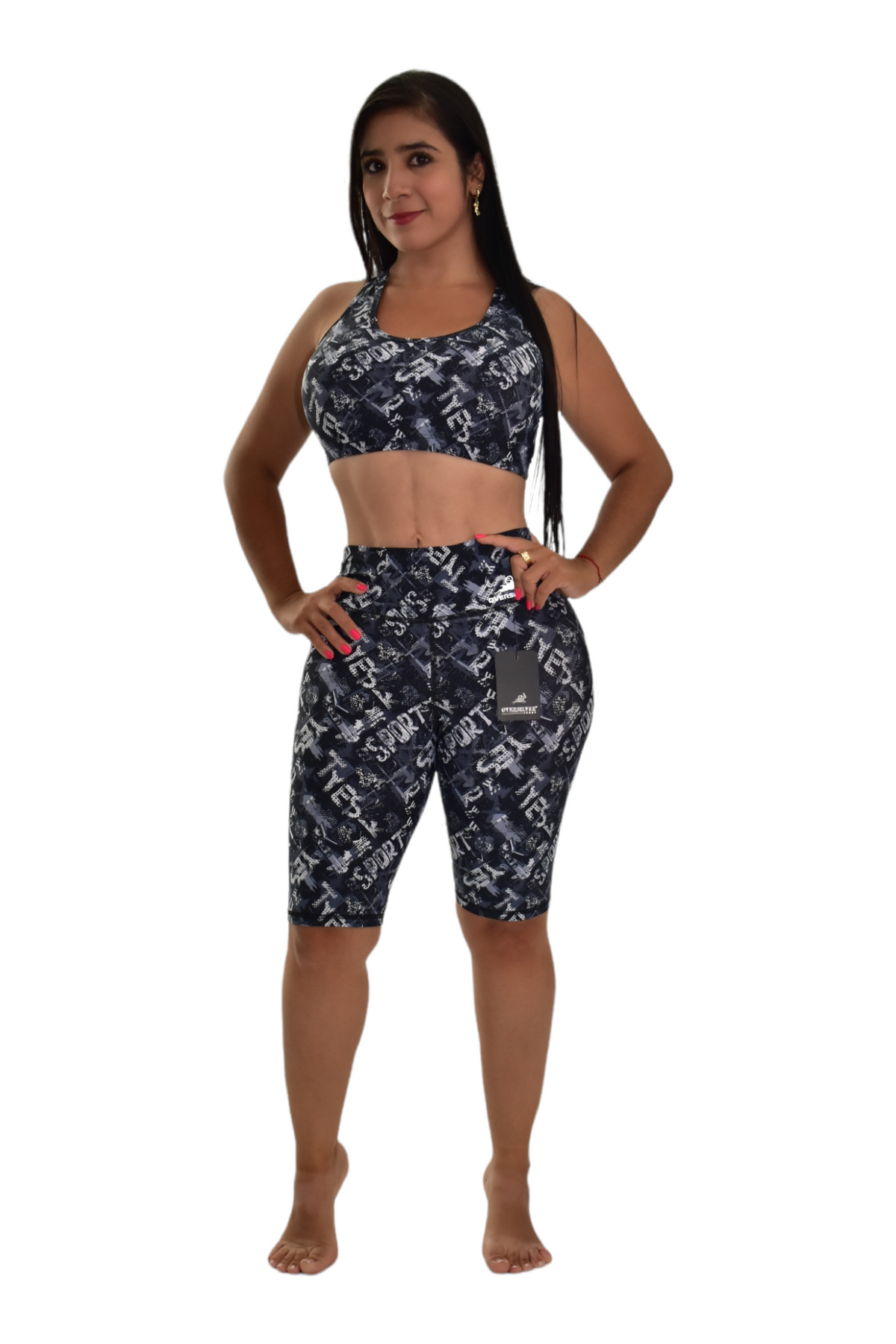 BIKER SET 2 PIEZAS PREMIUMTEX NEGRO LETRAS oversilvercolombia