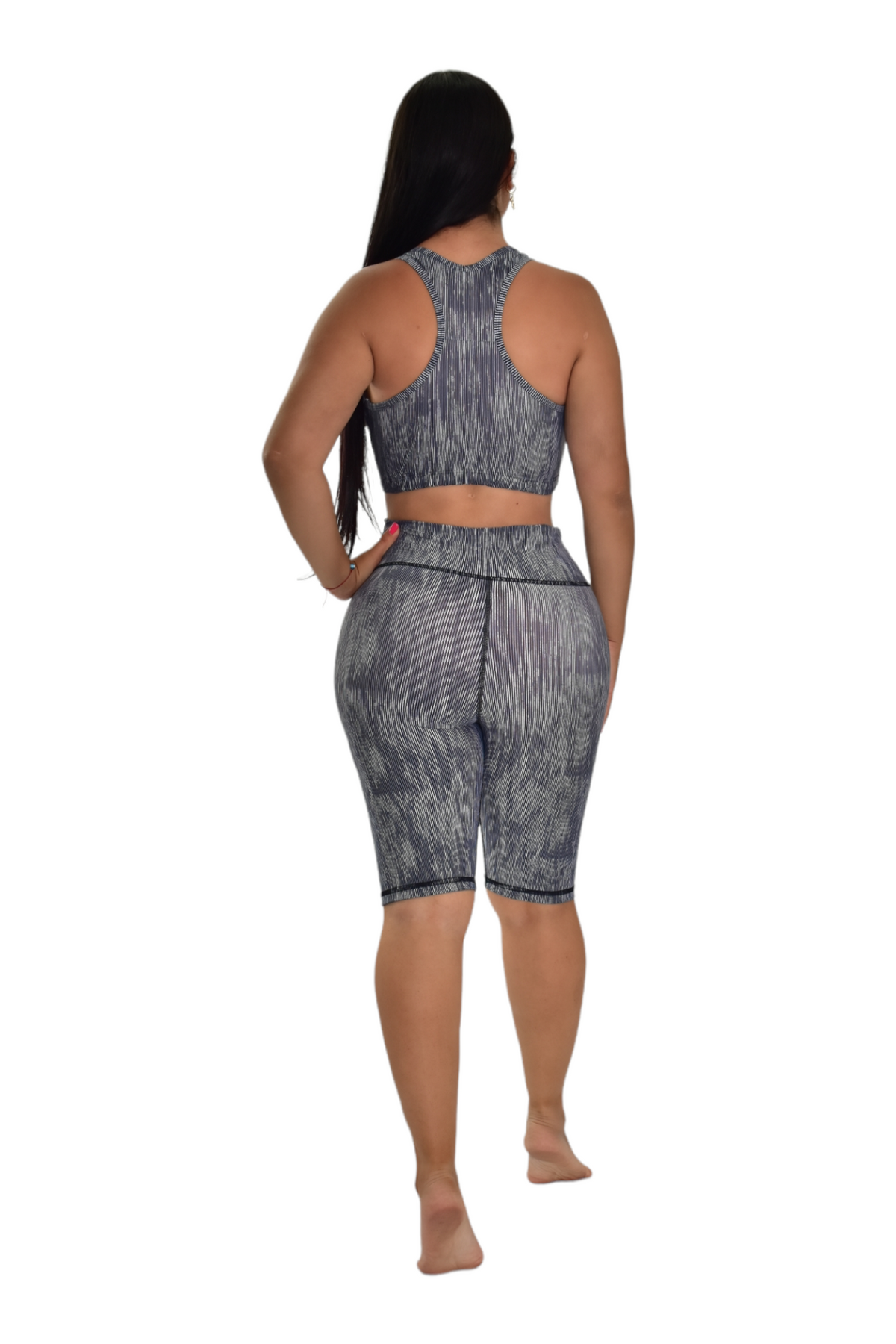 BIKER SET 2 PIEZAS PREMIUMTEX GRIS RALLAS oversilvercolombia