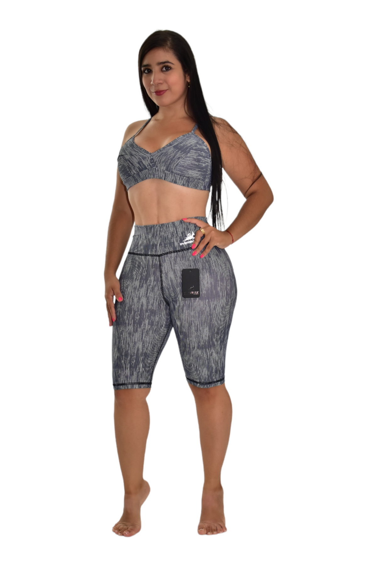 BIKER SET 2 PIEZAS PREMIUMTEX GRIS RALLAS oversilvercolombia