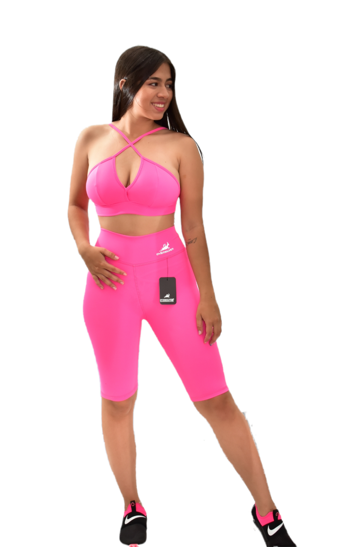 BIKER SET 2 PIEZAS PREMIUMTEX ROSADO CLARO oversilvercolombia