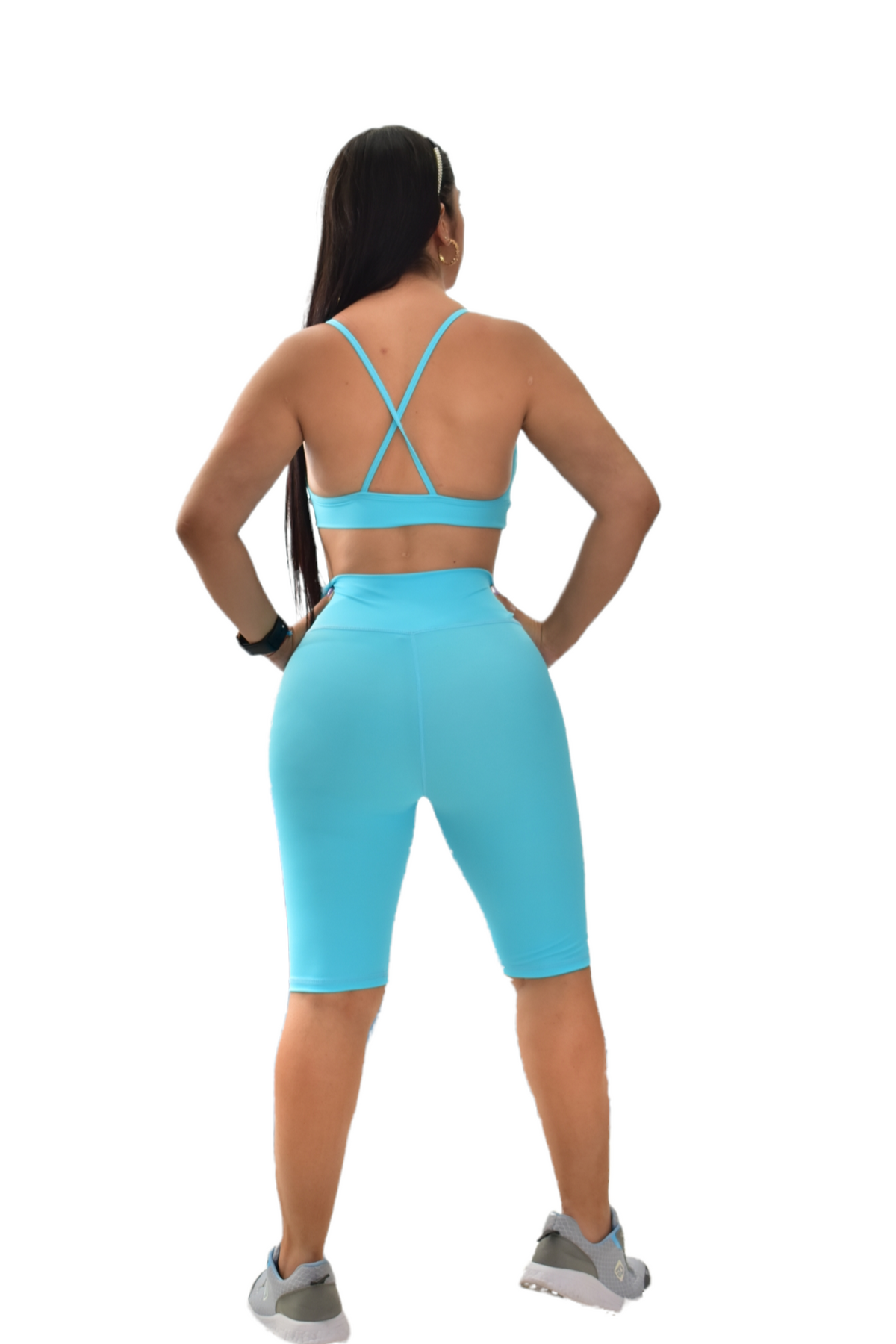 BIKER SET 2 PIEZAS PREMIUMTEX AZUL AGUA oversilvercolombia