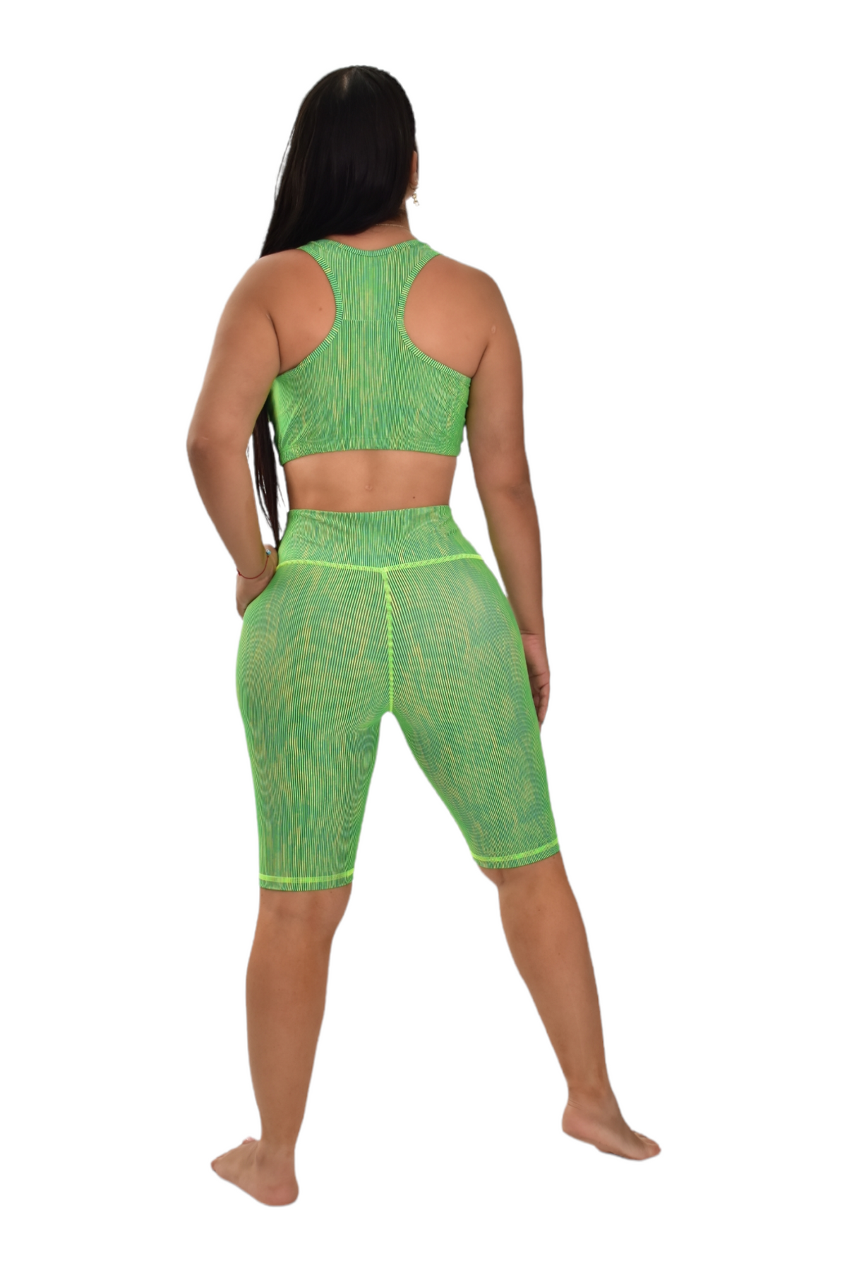 BIKER SET 2 PIEZAS PREMIUMTEX VERDE LIMON RALLAS oversilvercolombia