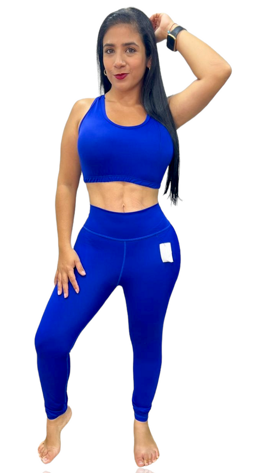 LEGGINS  SET 2 PIEZAS PREMIUMTEX AZUL REY oversilvercolombia
