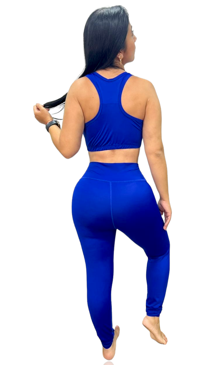 LEGGINS  SET 2 PIEZAS PREMIUMTEX AZUL REY oversilvercolombia