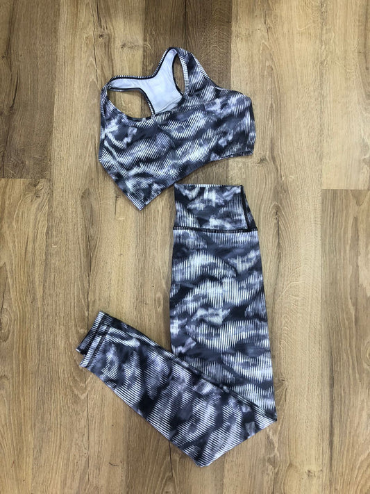 LEGGINS  SET 2 PIEZAS PREMIUMTEX MILITAR NEGRO BLANCO