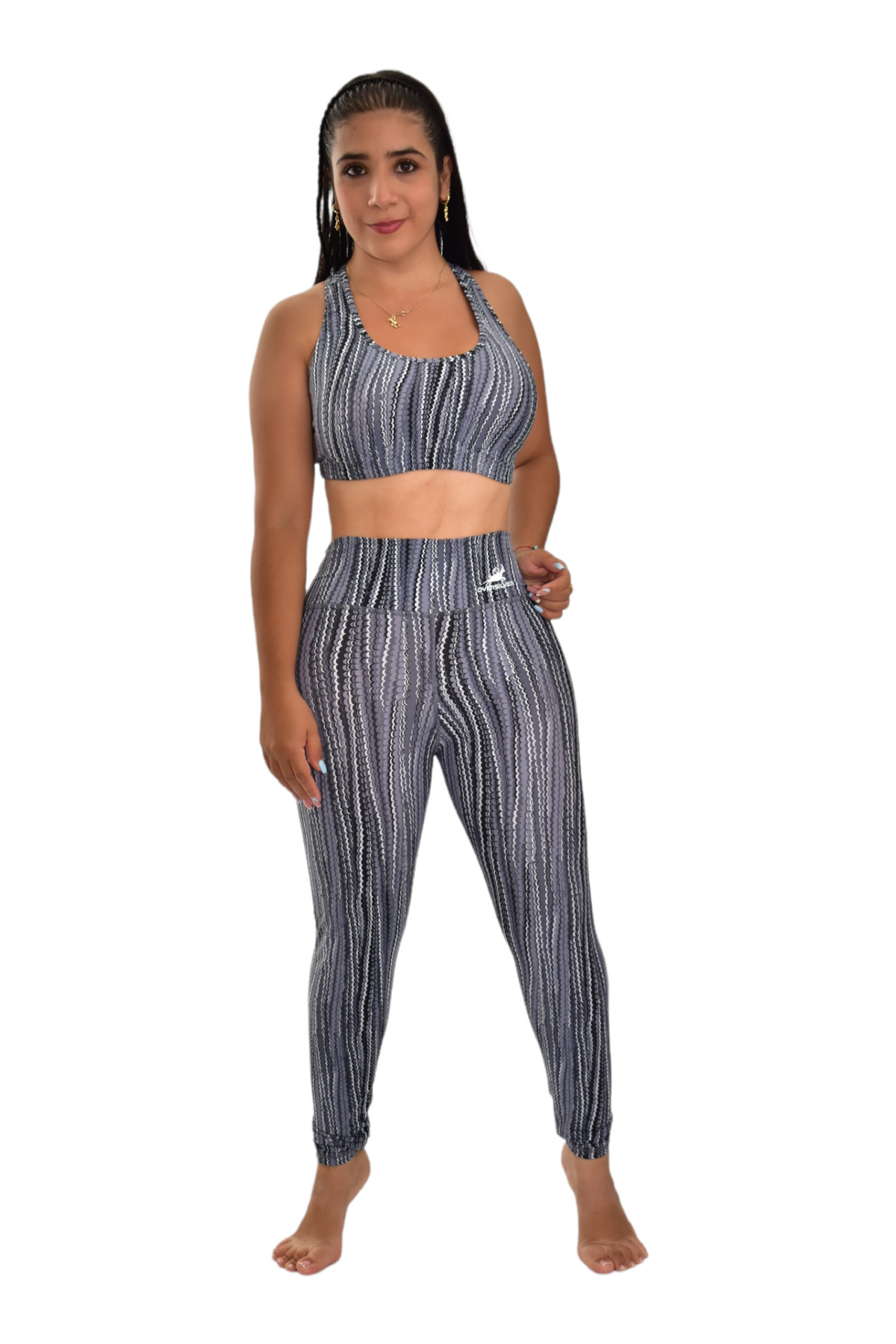 LEGGINS SET 2 PIEZAS PREMIUMTEX GRIS ESCAMA oversilvercolombia