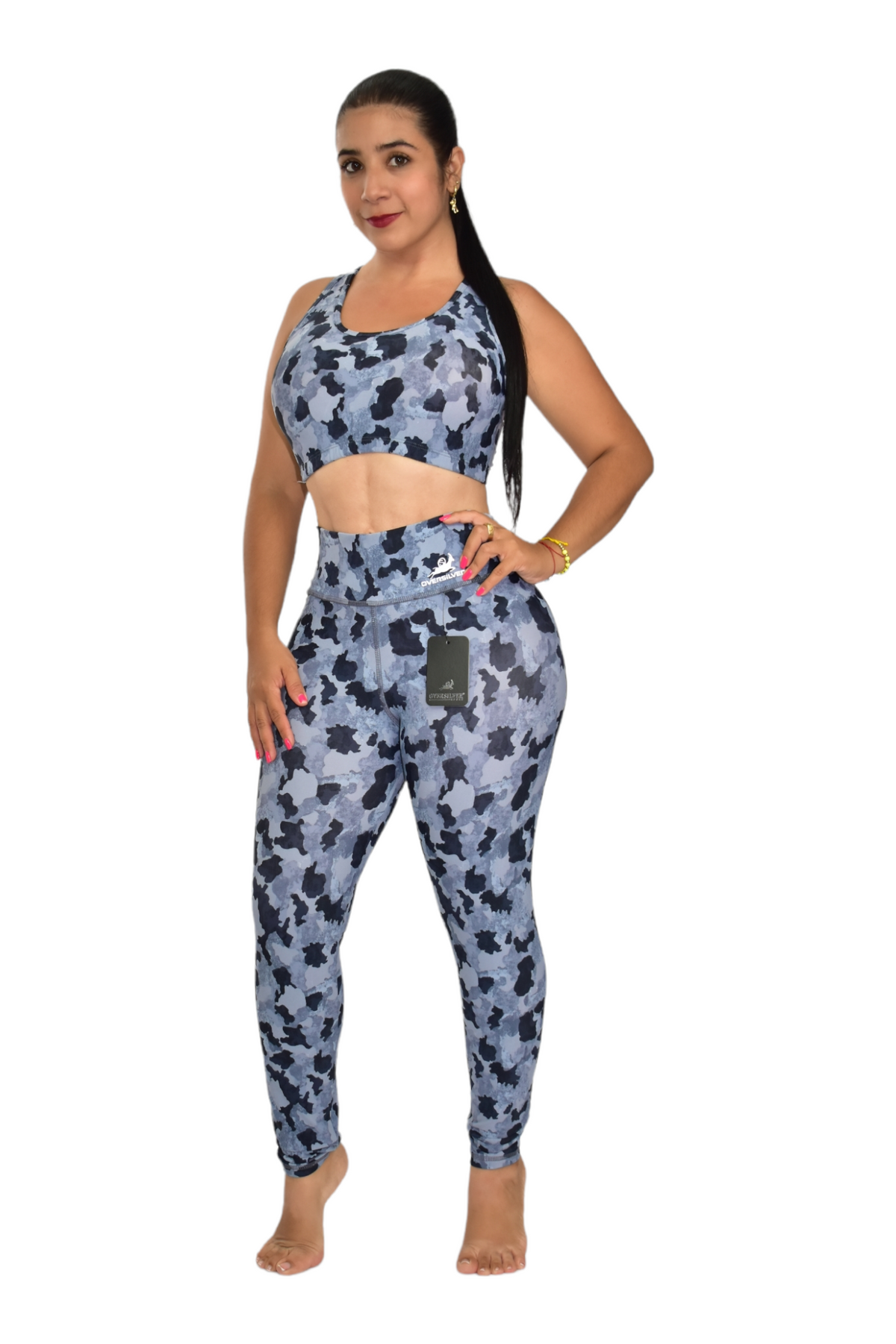 LEGGINS PREMIUMTEX SET 2 PIEZAS - GRIS MANCHA NEGRO oversilvercolombia