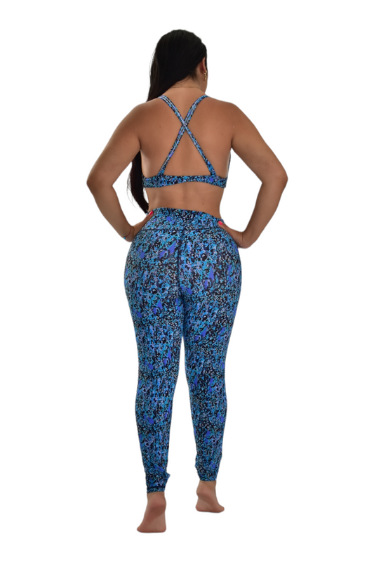 LEGGINS SET 2 PIEZAS PREMIUMTEX AZUL PIXEL oversilvercolombia