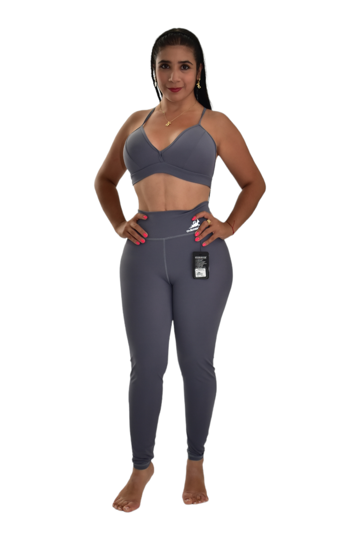 LEGGINS SET 2 PIEZAS PREMIUMTEX GRIS CLARO oversilvercolombia
