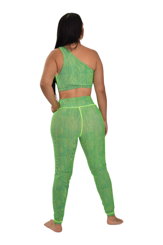 LEGGINS SET 2 PIEZAS PREMIUMTEX VERDE LIMON RALLAS oversilvercolombia