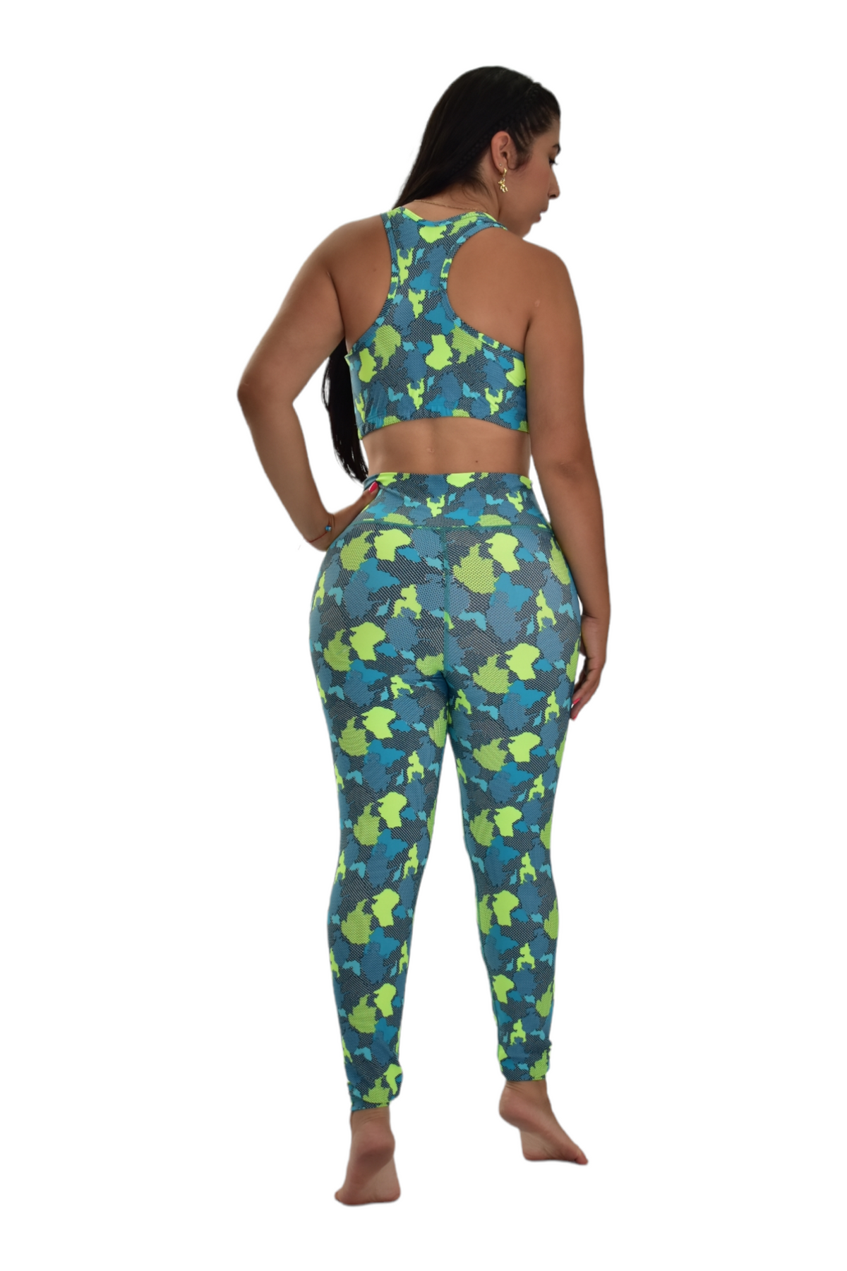 LEGGINS SET 2 PIEZAS PREMIUMTEX VERDE CUADRO oversilvercolombia