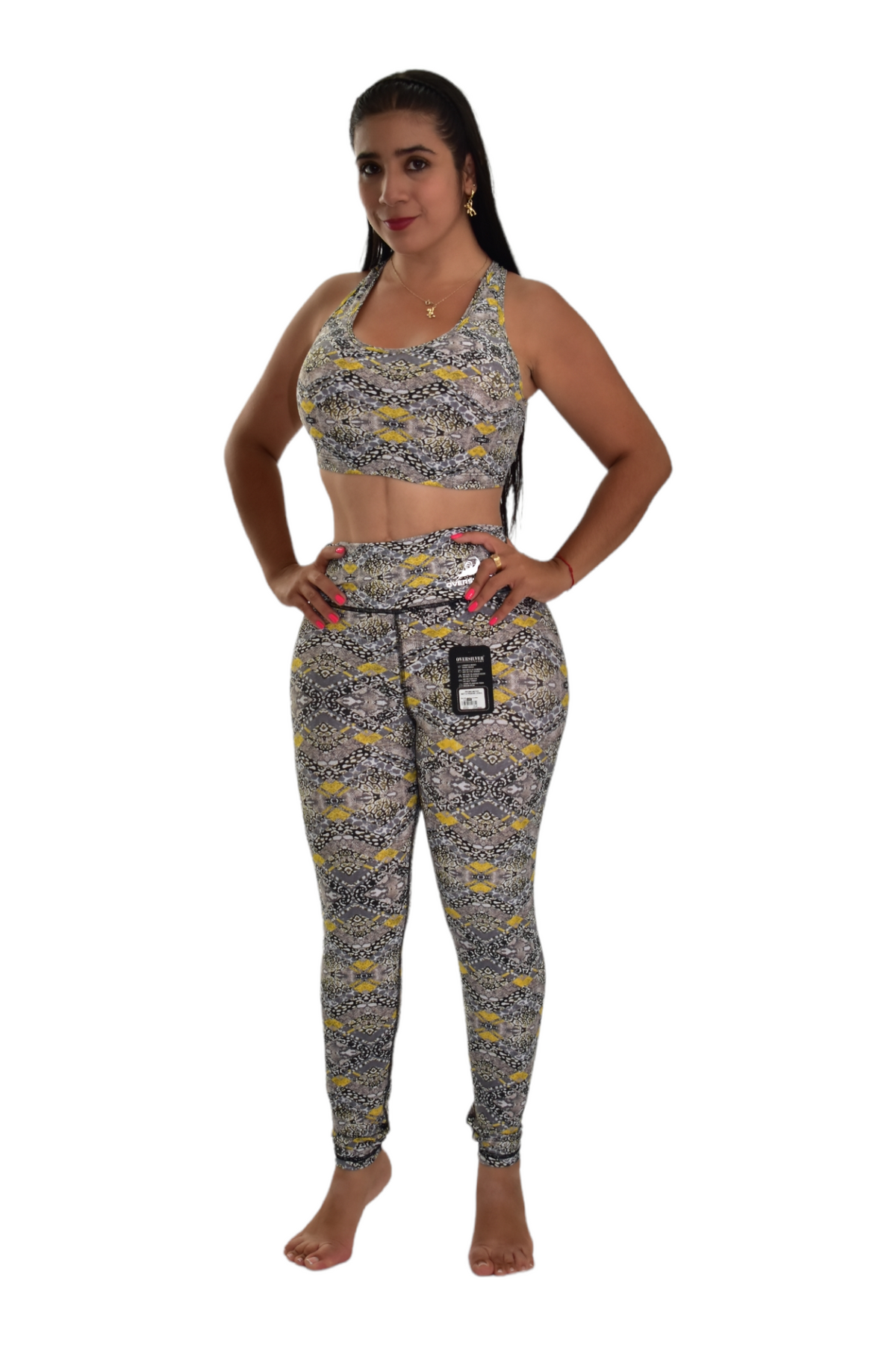 LEGGINS SET 2 PIEZAS PREMIUMTEX AMARILLO ROMBO oversilvercolombia